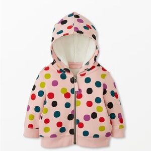 Hanna Andersson baby polka hoodie Size 12-18 months